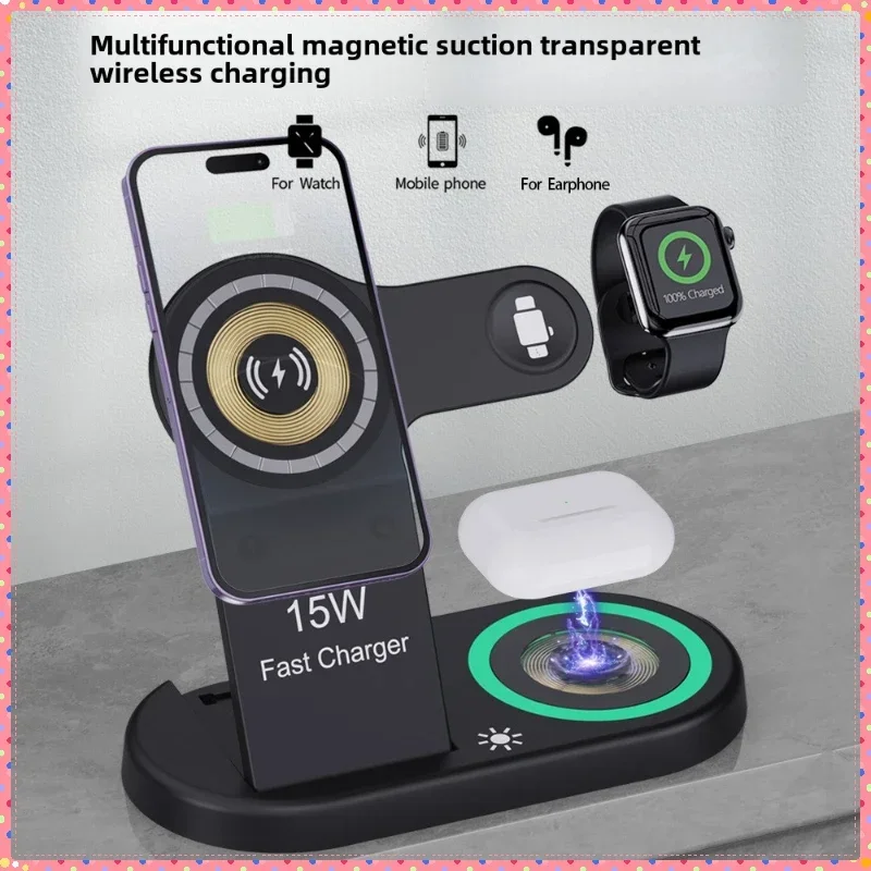 Watch 7 Smartwatch Iphone - 15W Hızlı Kablosuz Şarj Standı 3'ü
