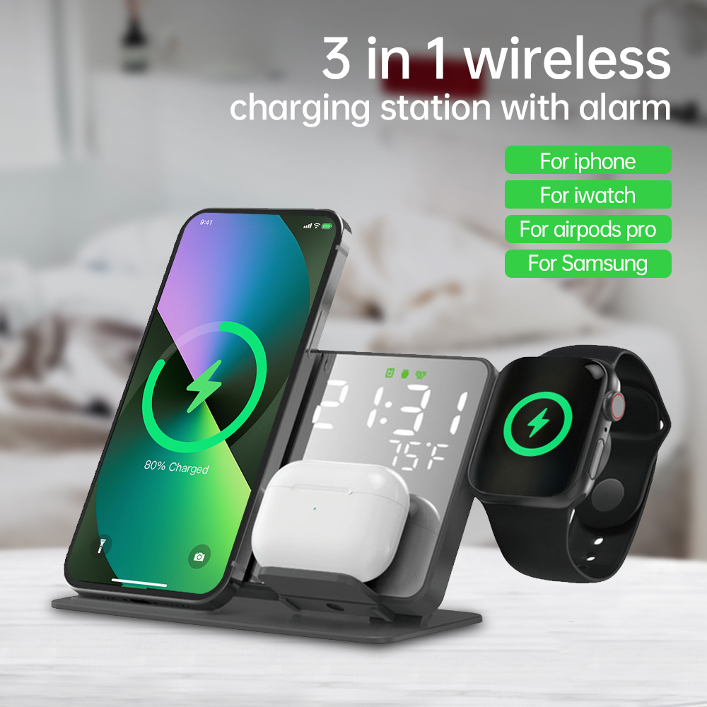 Watch 7 Smartwatch Iphone - 3 in 1 kablosuz şarj iPhone