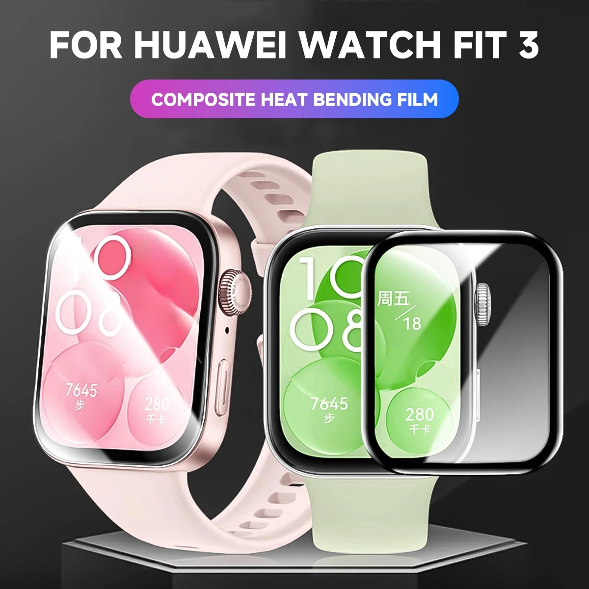 Huawei Smartwatch Watch Fit - Huawei için 3D ekran koruyucu İzle