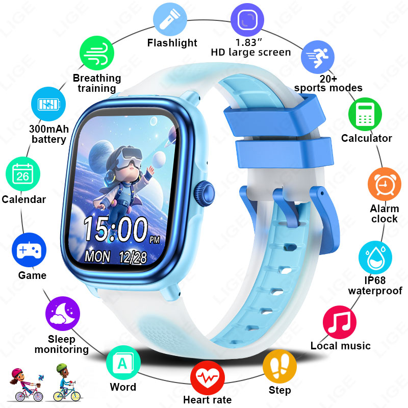 French Connection Watches Smartwatch App - LIGE Çocuklar Kız Erkek Mevcut Akıllı
