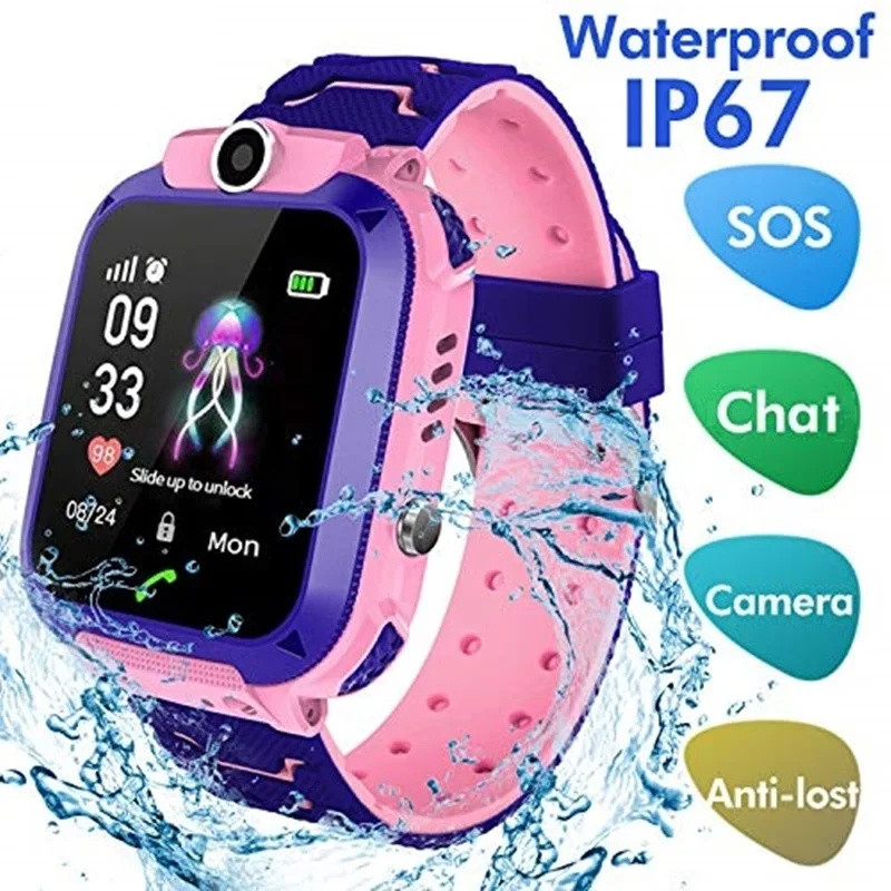2G Çocuklar akıllı saat Acil D - Smartwatch Digital Watches For Kid Girl incelemesi ve fiyatı