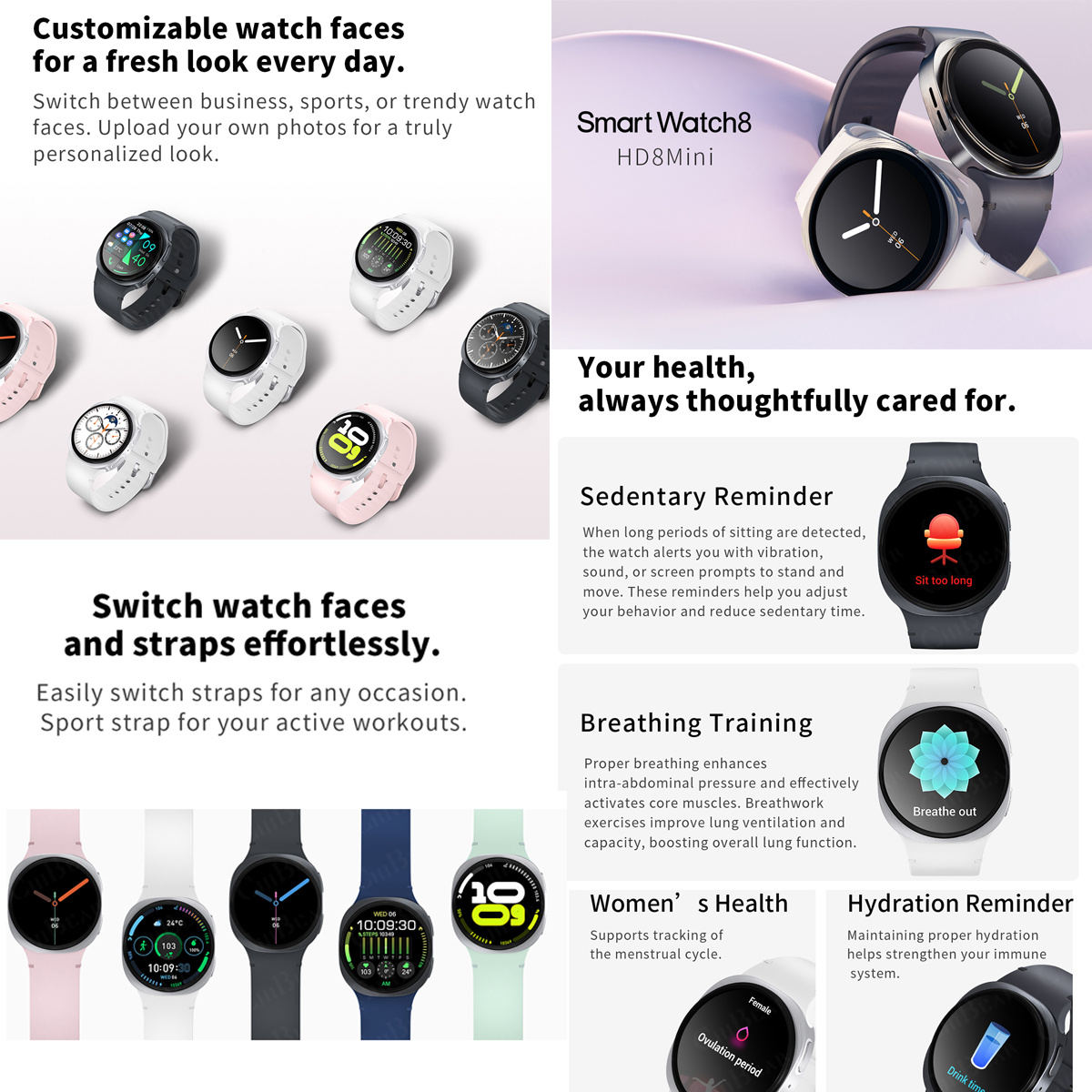 2026 Yeni Saatler 8 Mini GPS İ - Smartwatch Health Watches For Women incelemesi ve fiyatı