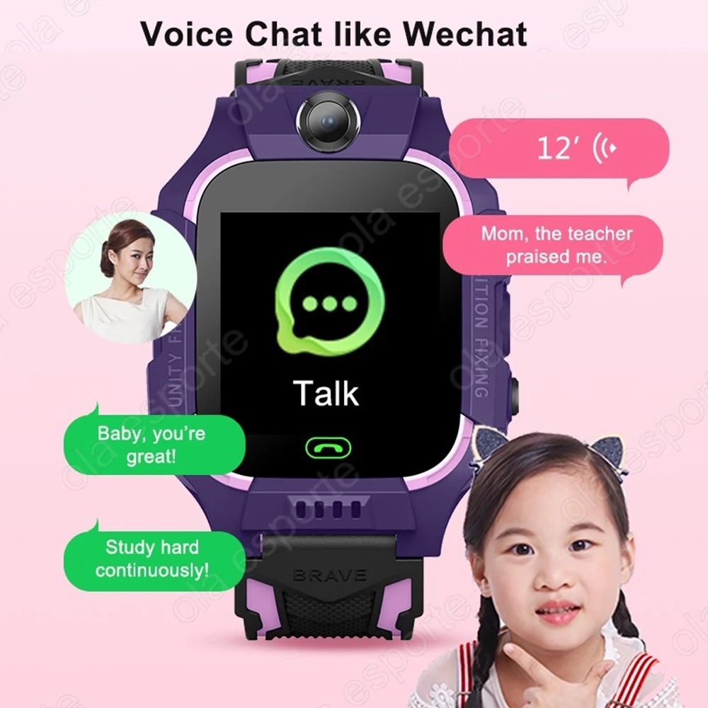 Q12 Çocuklar Akıllı 2G Çağrı T - Smartwatch Digital Watches For Kid Girl incelemesi ve fiyatı