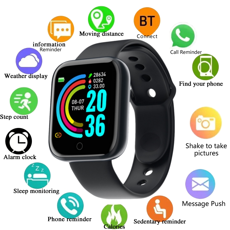 Erkek Akıllı Saati Kadın Spor  - Watch Smart Y68 incelemesi ve fiyatı