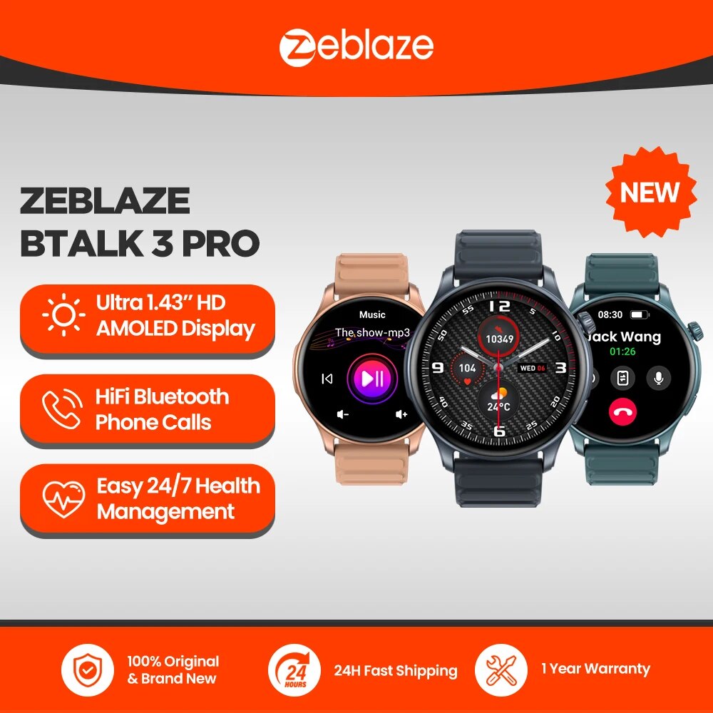 Yeni Zeblaze Btalk 3 PRO 1.43  - Smartwatch Health Watches incelemesi ve fiyatı