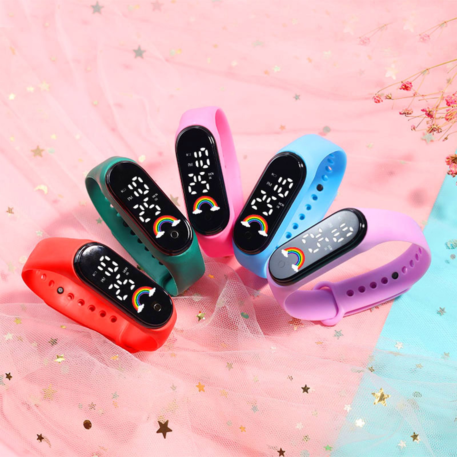 Renkli Çocuk akıllı saat Led D - Smartwatch Digital Watches For Kid Girl incelemesi ve fiyatı