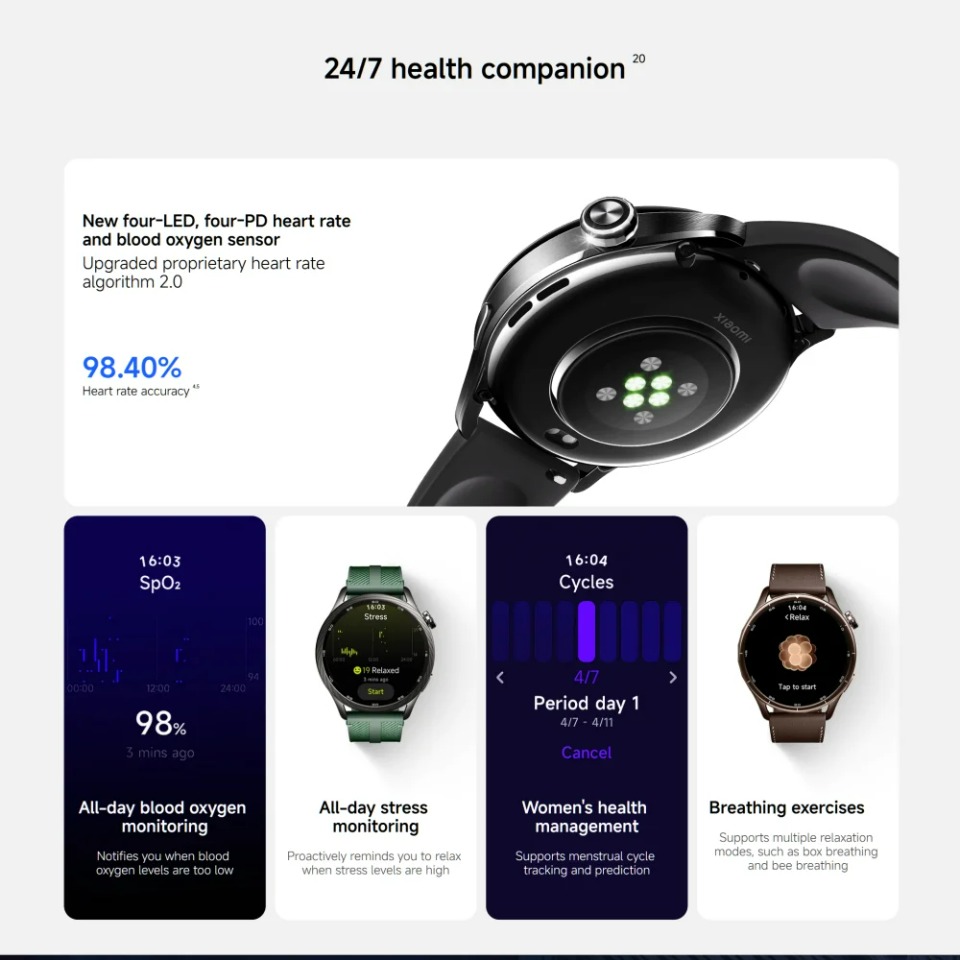 Küresel Versiyon Xiaomi Watch  - Smartwatch Health Watches incelemesi ve fiyatı