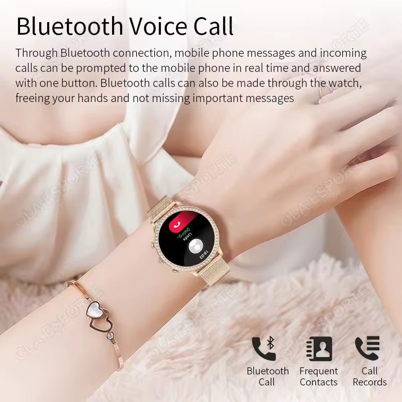 Şık Bayan Akıllı Saati Bluetoo - Smartwatch Health Watches For Women incelemesi ve fiyatı
